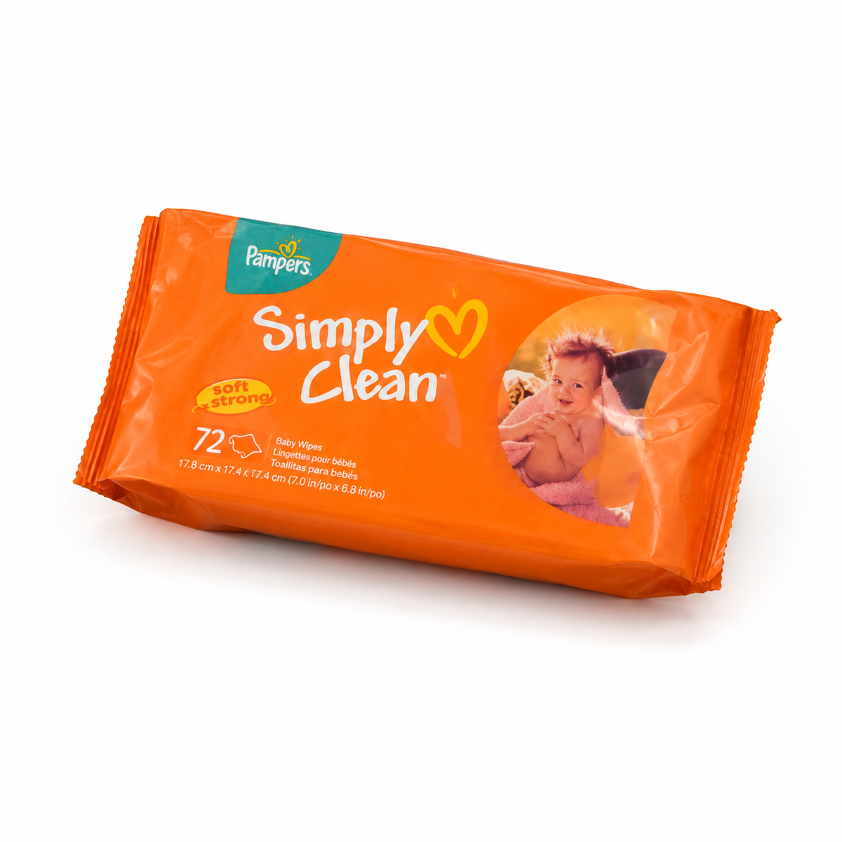 PAMPER WIPES 72PCS