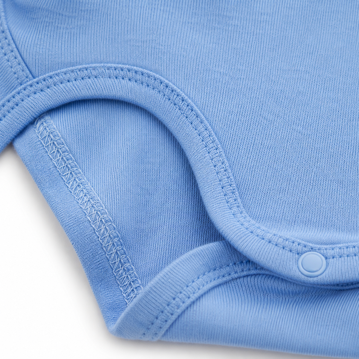 Full-Sleeve Cotton Baby Bodysuits 3-Pack – Blue Smile