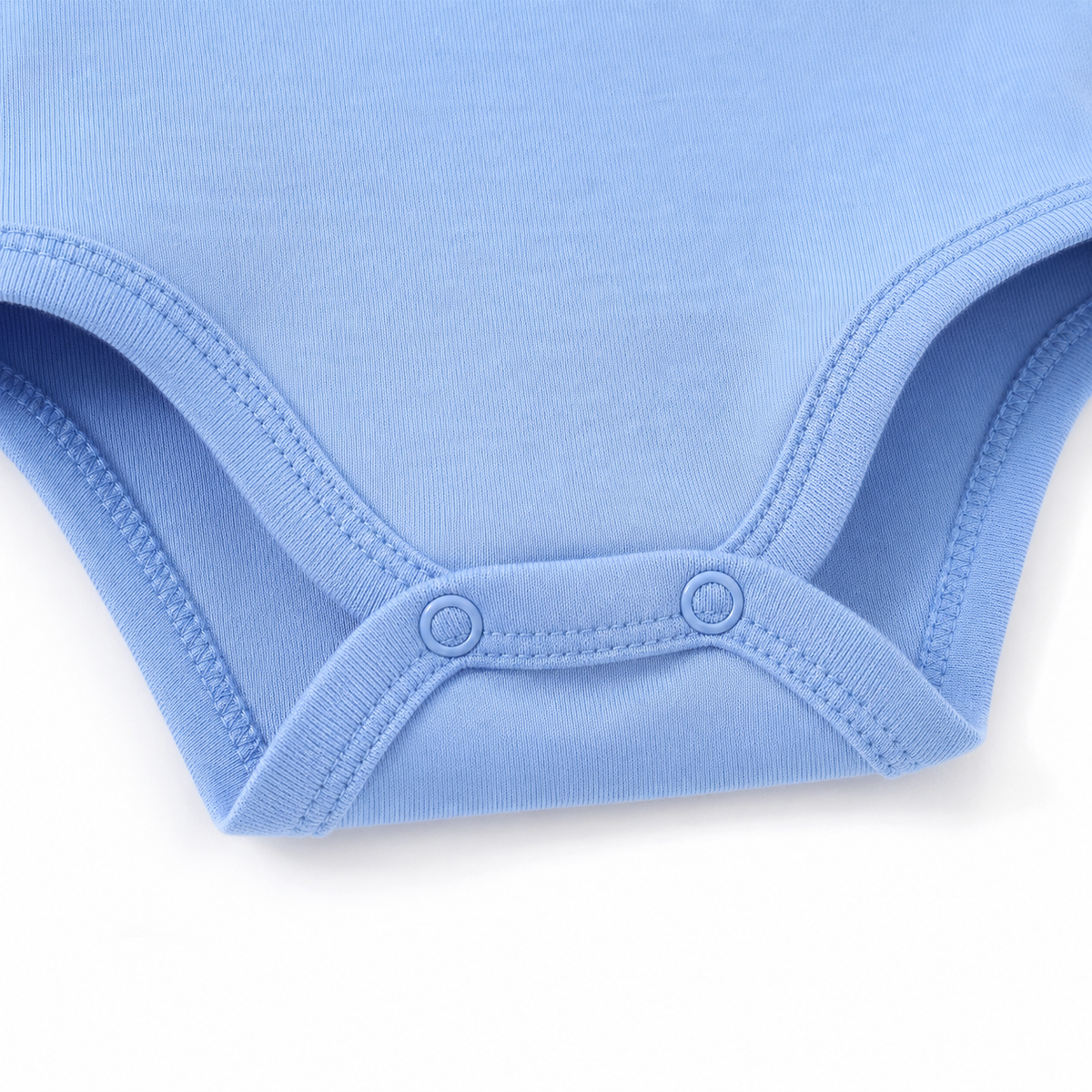 Full-Sleeve Cotton Baby Bodysuits 3-Pack – Blue Smile
