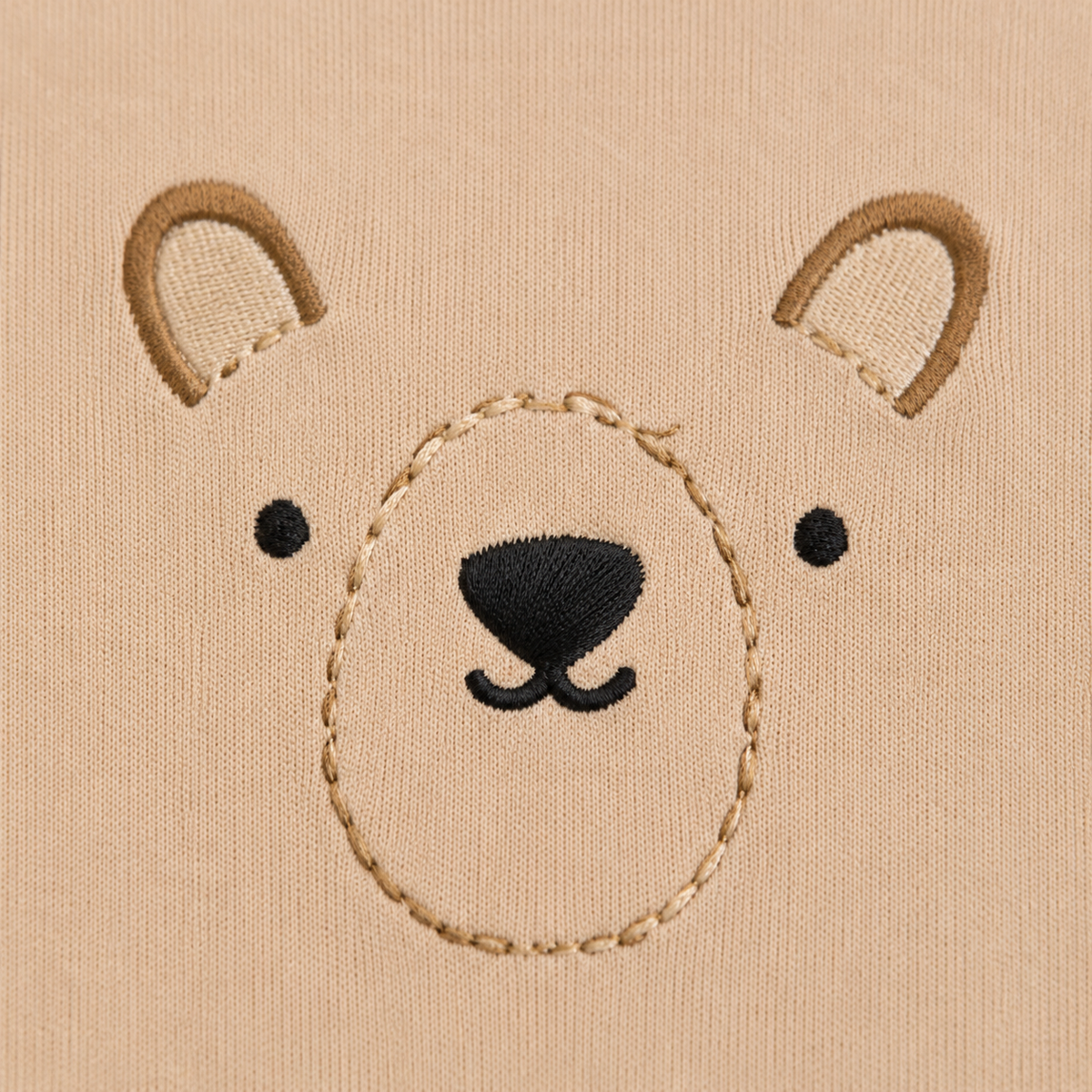 Full-Sleeve Cotton Baby Bodysuits 3-Pack – Brown Bear