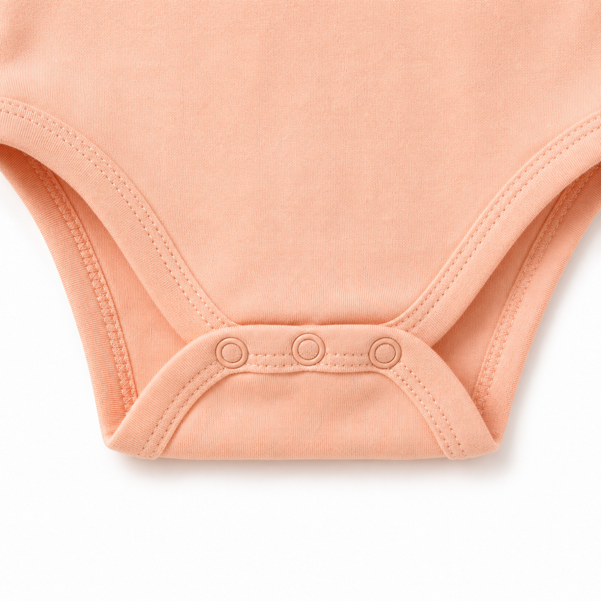 Full-Sleeve Cotton Baby Bodysuits 3-Pack – Peach Duck