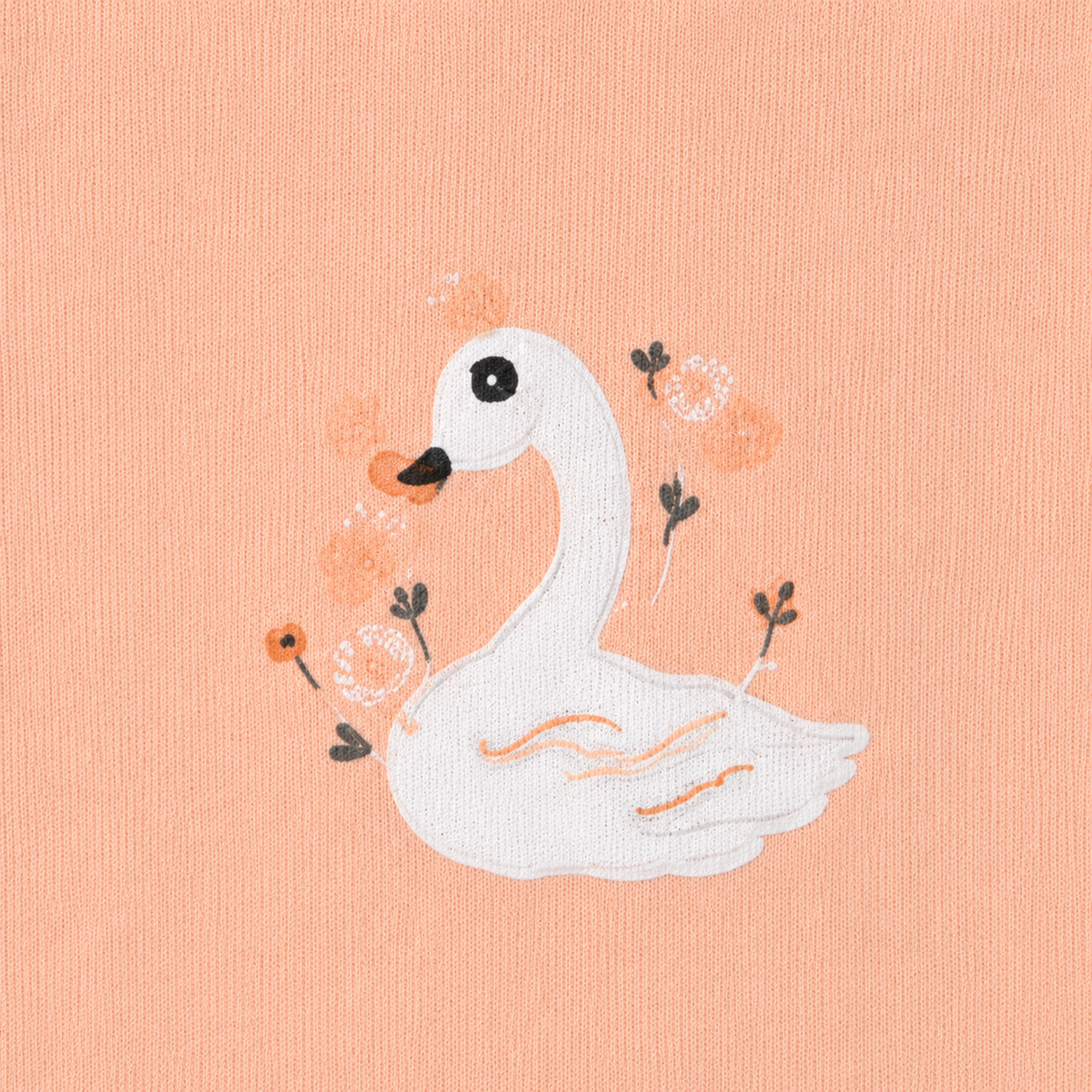 Full-Sleeve Cotton Baby Bodysuits 3-Pack – Peach Duck