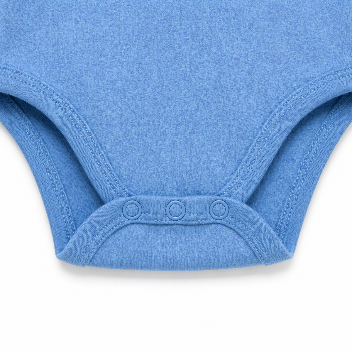 Half-Sleeve Cotton Baby Bodysuits 3-Pack – Blue Smile
