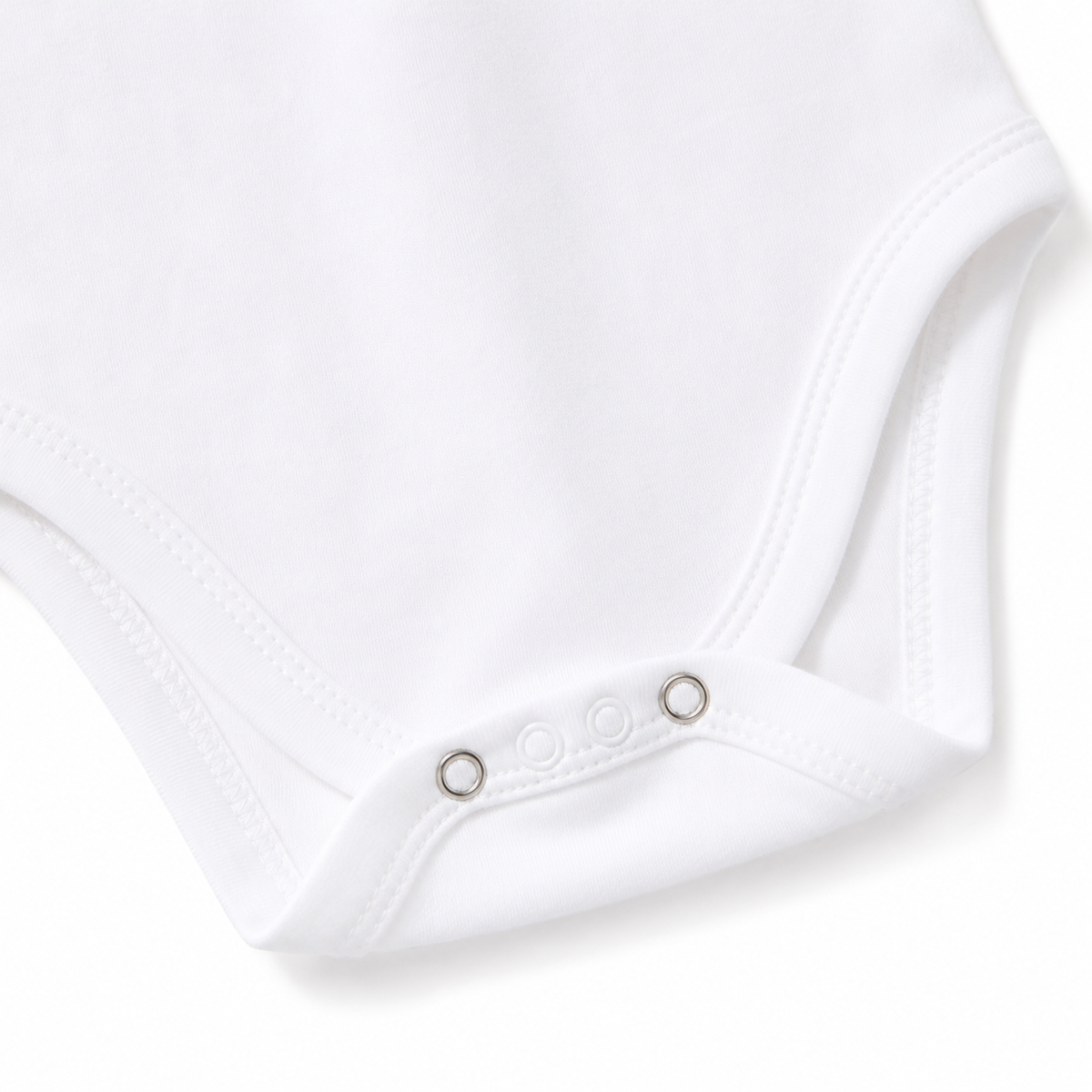 Cotton Baby Bodysuits 3-Pack – White Robot Print