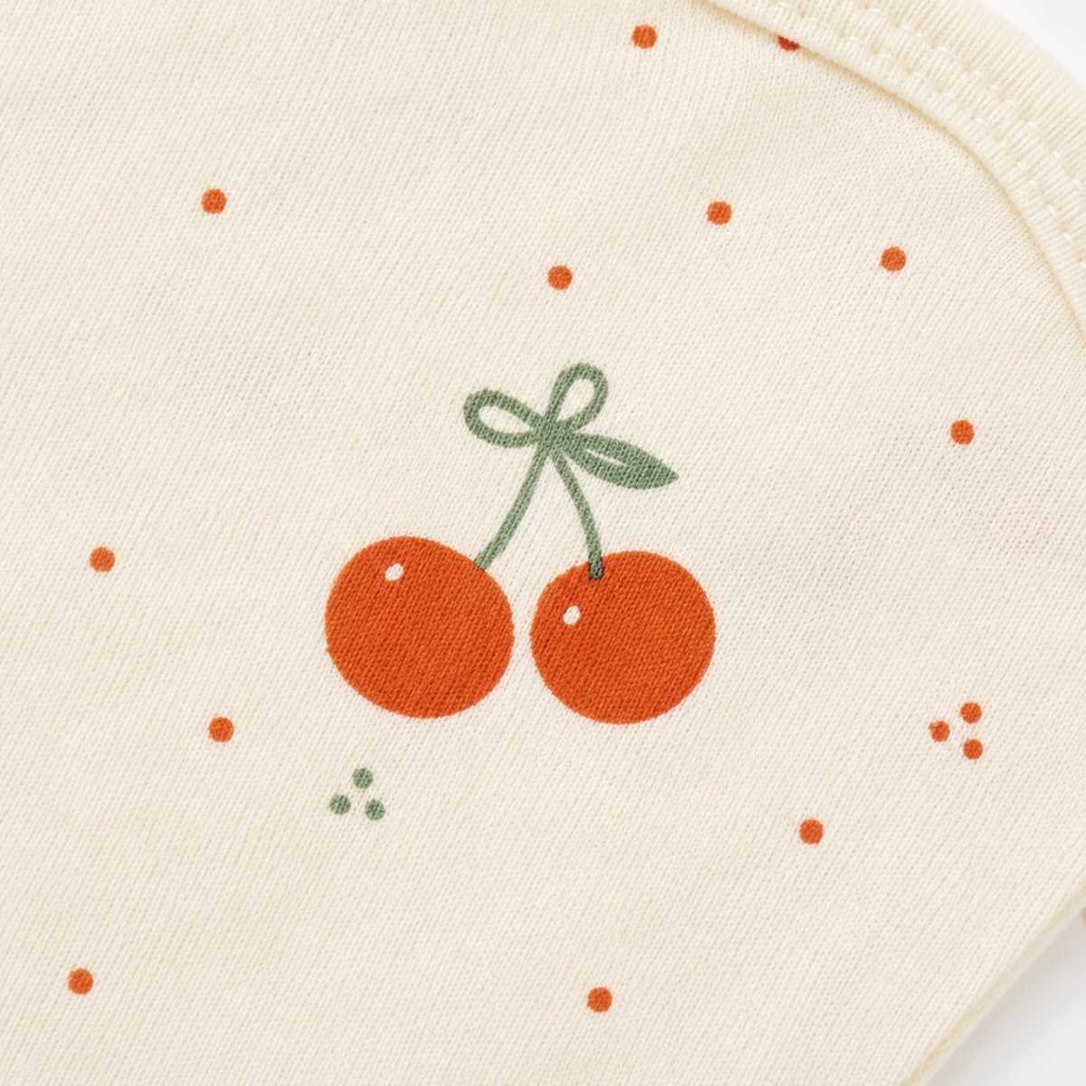 Unisex Baby Bodysuits 4-Pack – Cherry & Mixed Prints, 0–3M