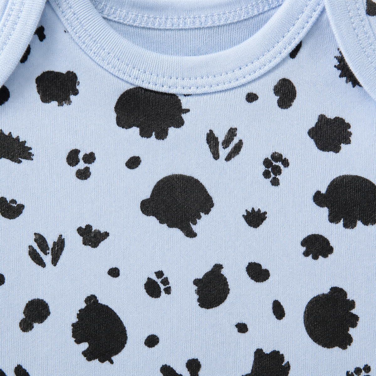 Unisex Baby Bodysuits 4-Pack – Dinosaur & Mixed Prints, 6–9M