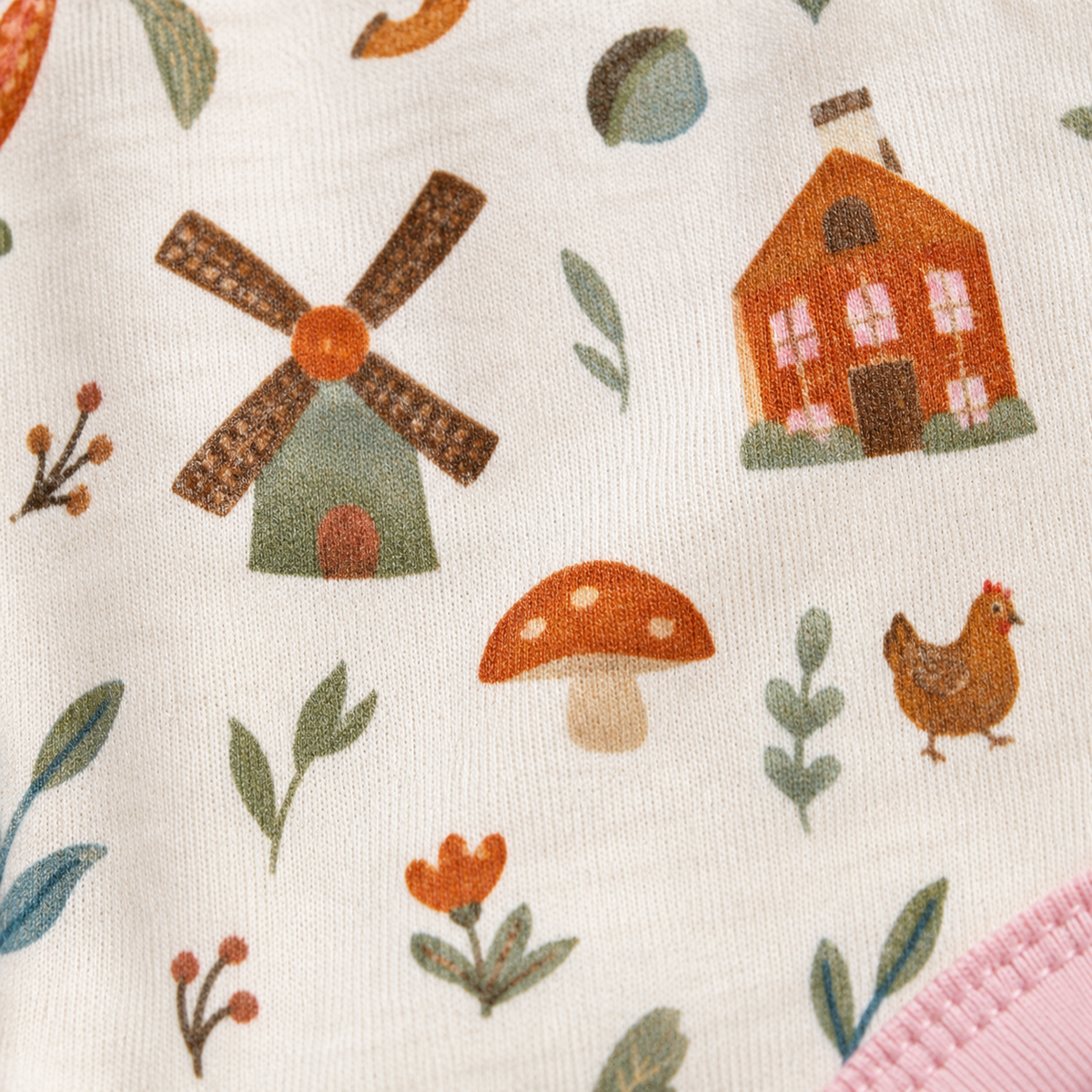 Unisex Baby Bodysuits 4-Pack – Vegetable & Mixed Prints, 0–3M