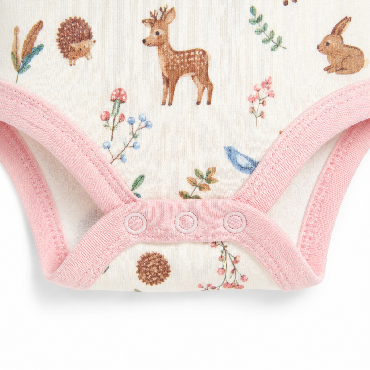 Unisex Baby Bodysuits 4-Pack – Vegetable & Mixed Prints, 0–3M