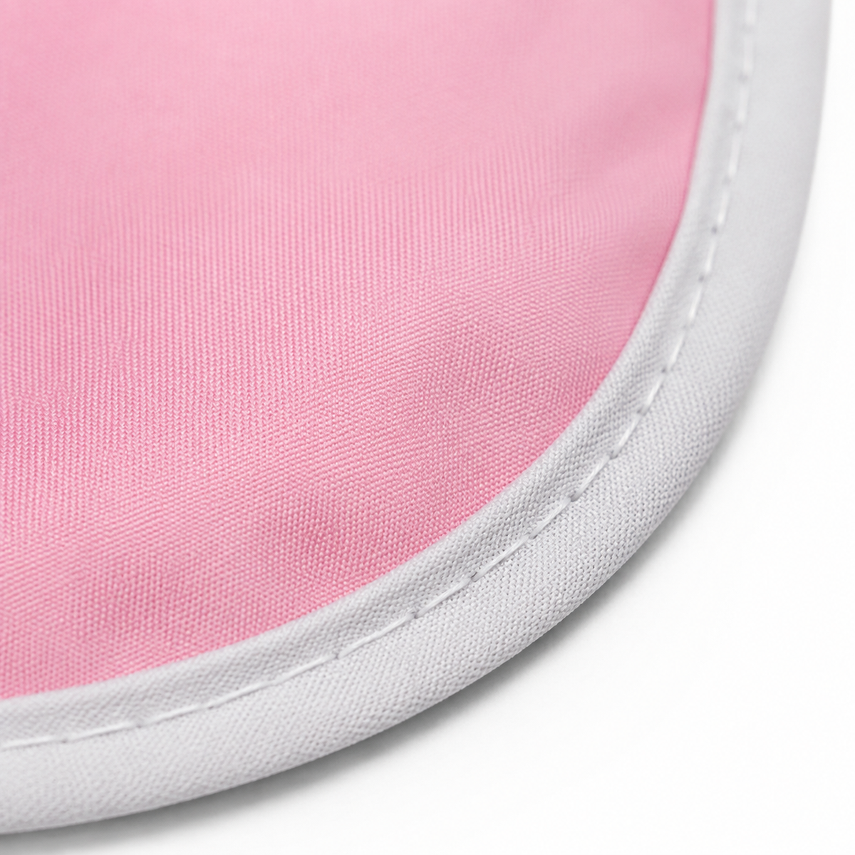 BABY PLASTIC BIB BUTTON BUNNY PINK