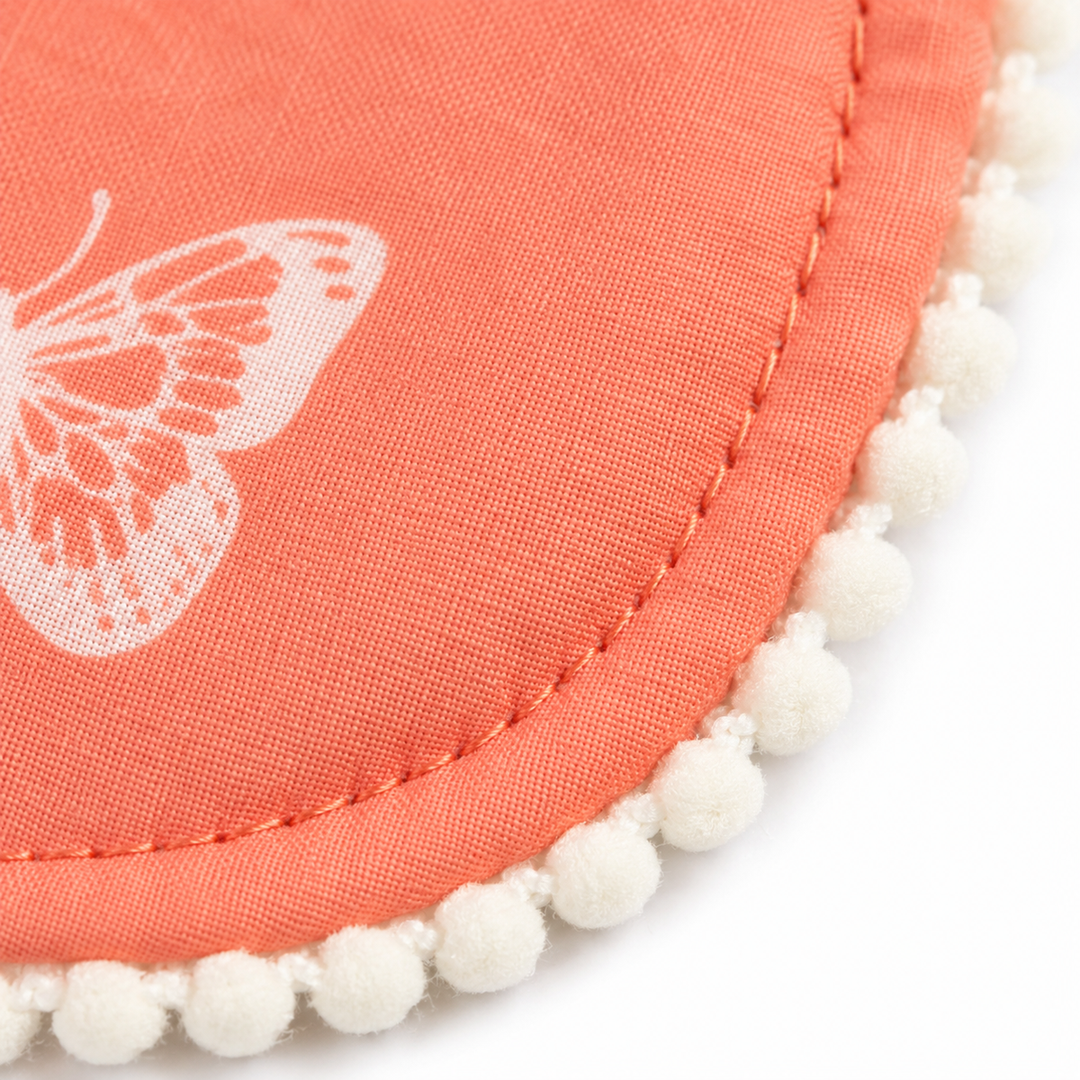 ALPACA PREMIUM 2 COTTON BIBS WITH SOFT SILICON SPOON BUTTERFLY PRINT