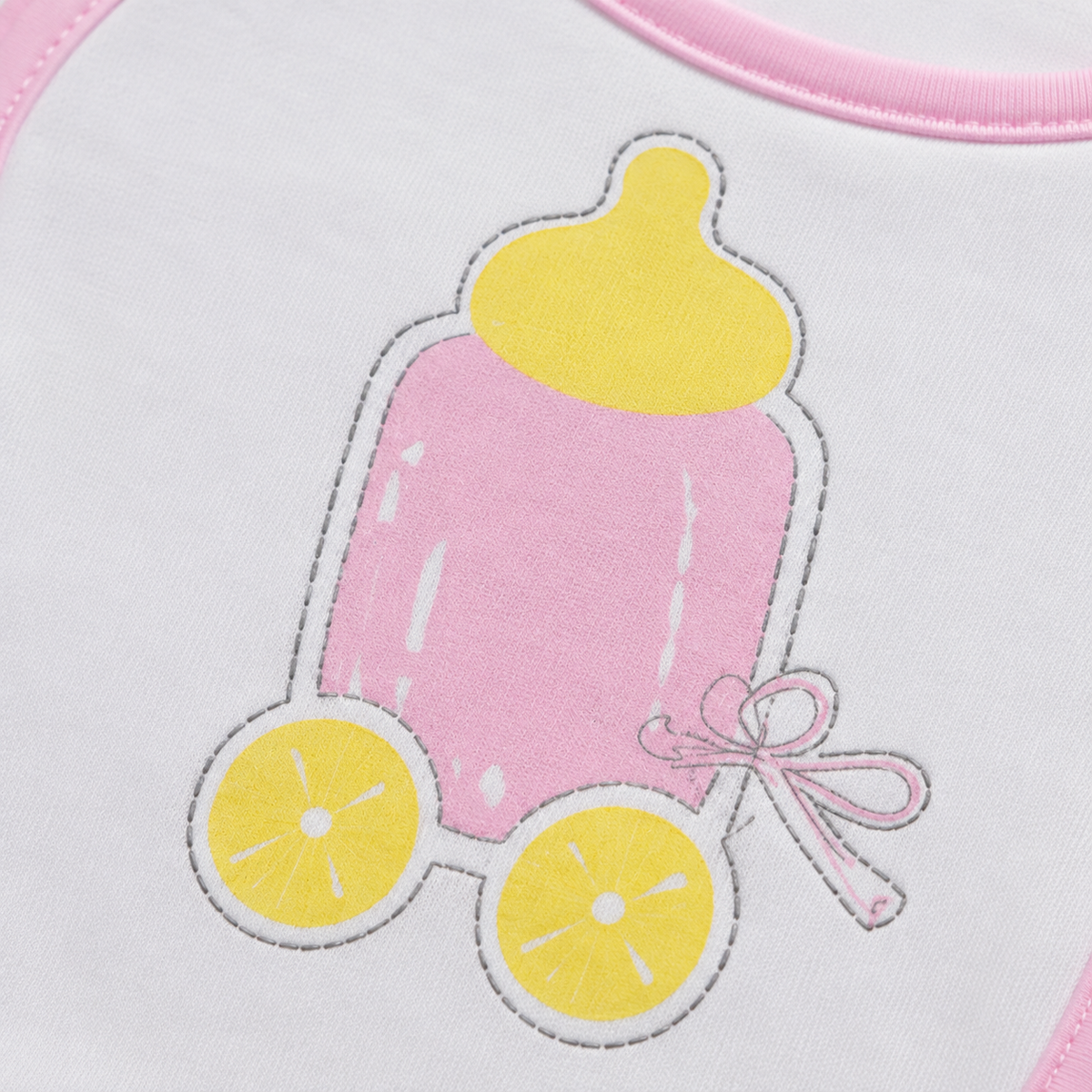 BABY BIB 5PCS SET LEMONADE PINK