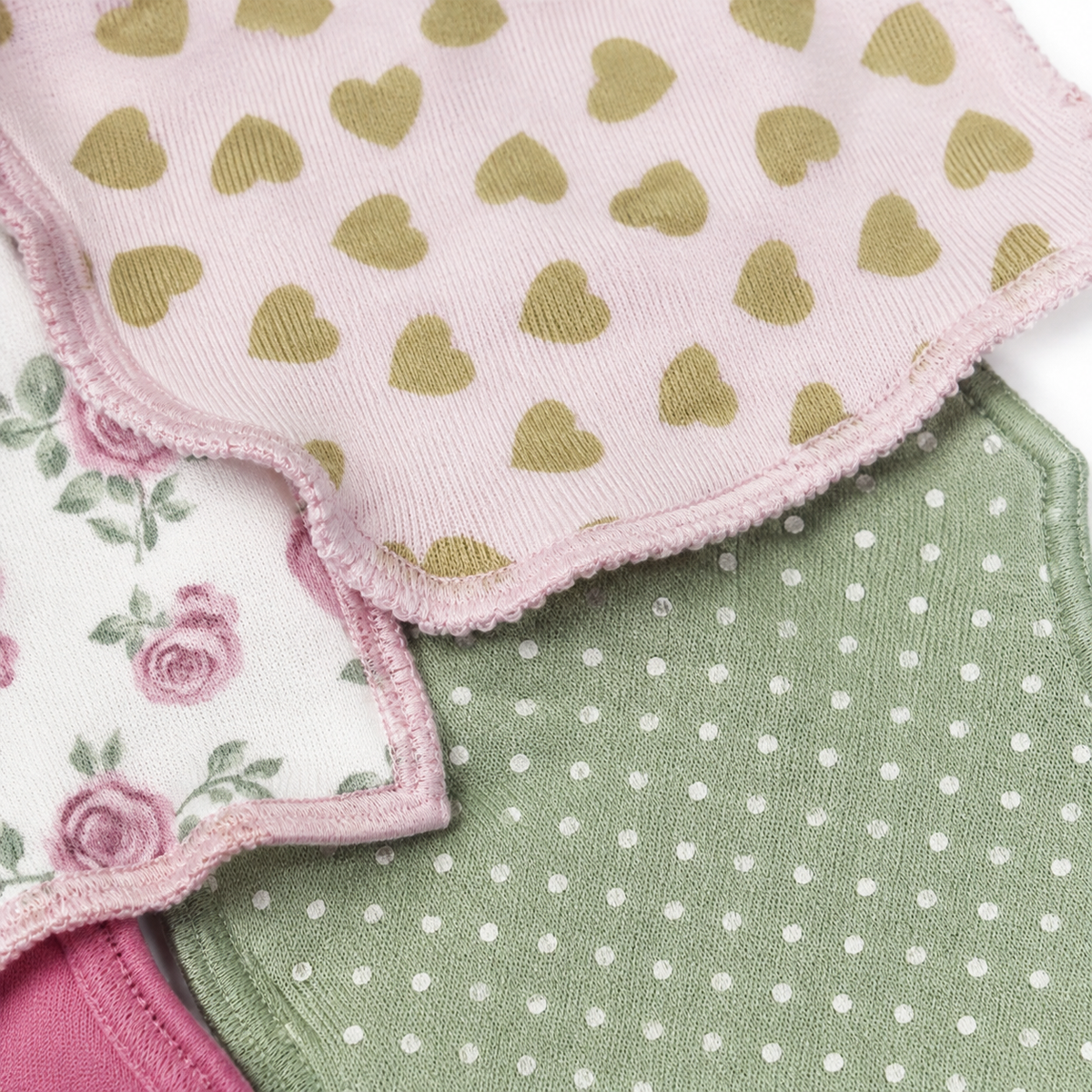 BABY BIB 5PCS SET MAMAS MINI PINK