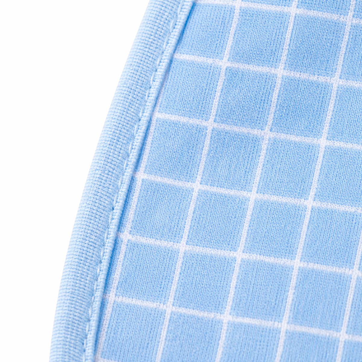 BABY BIB BOW PRINTED BLUE
