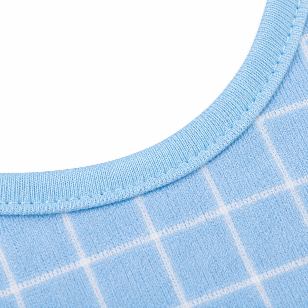 BABY BIB BOW PRINTED BLUE