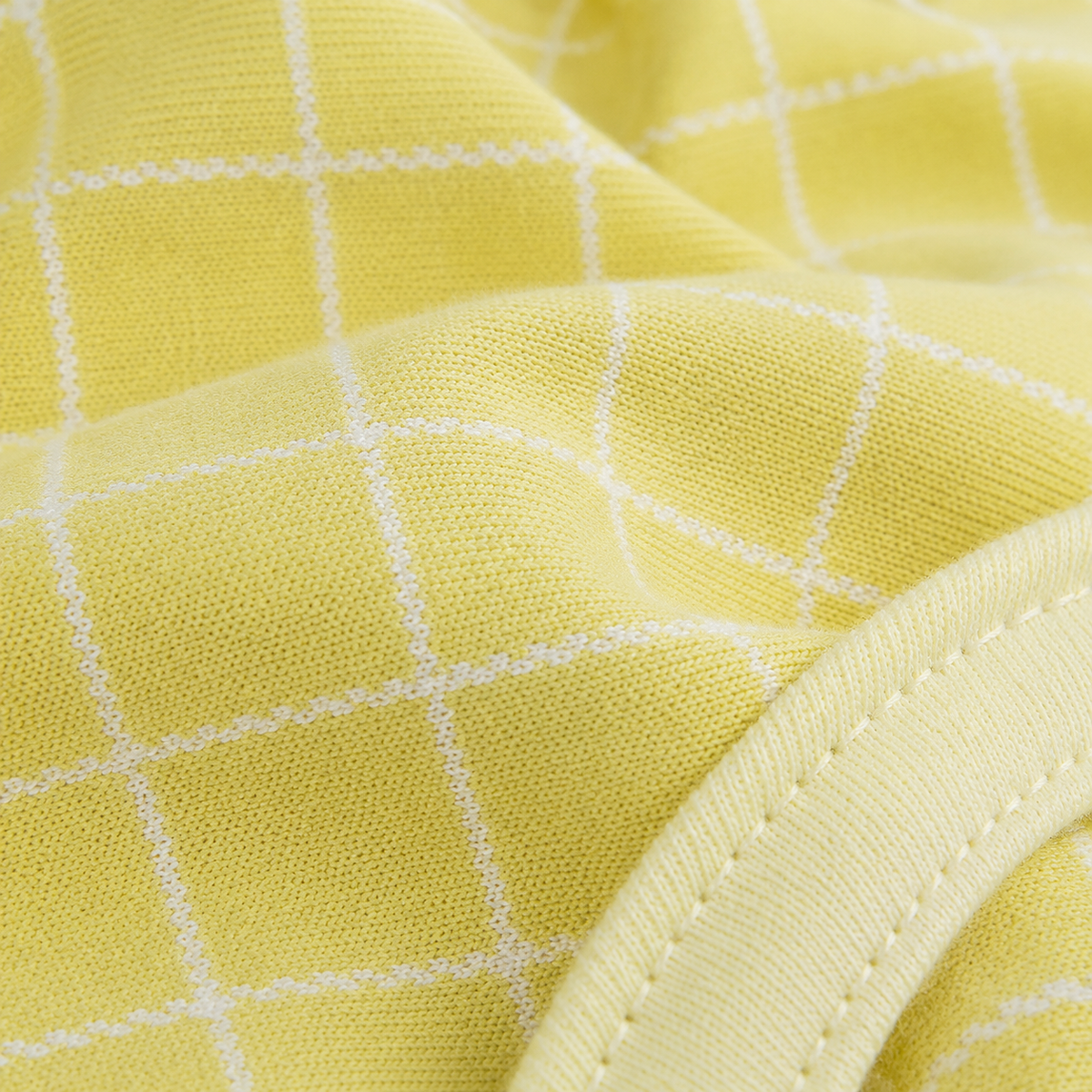 BABY BIB BOW PRINTED YELLOW