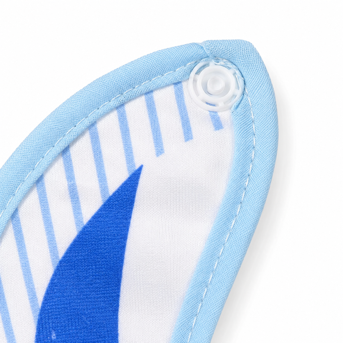 BABY BIB CLASSICAL BOW PRINTED BLUE