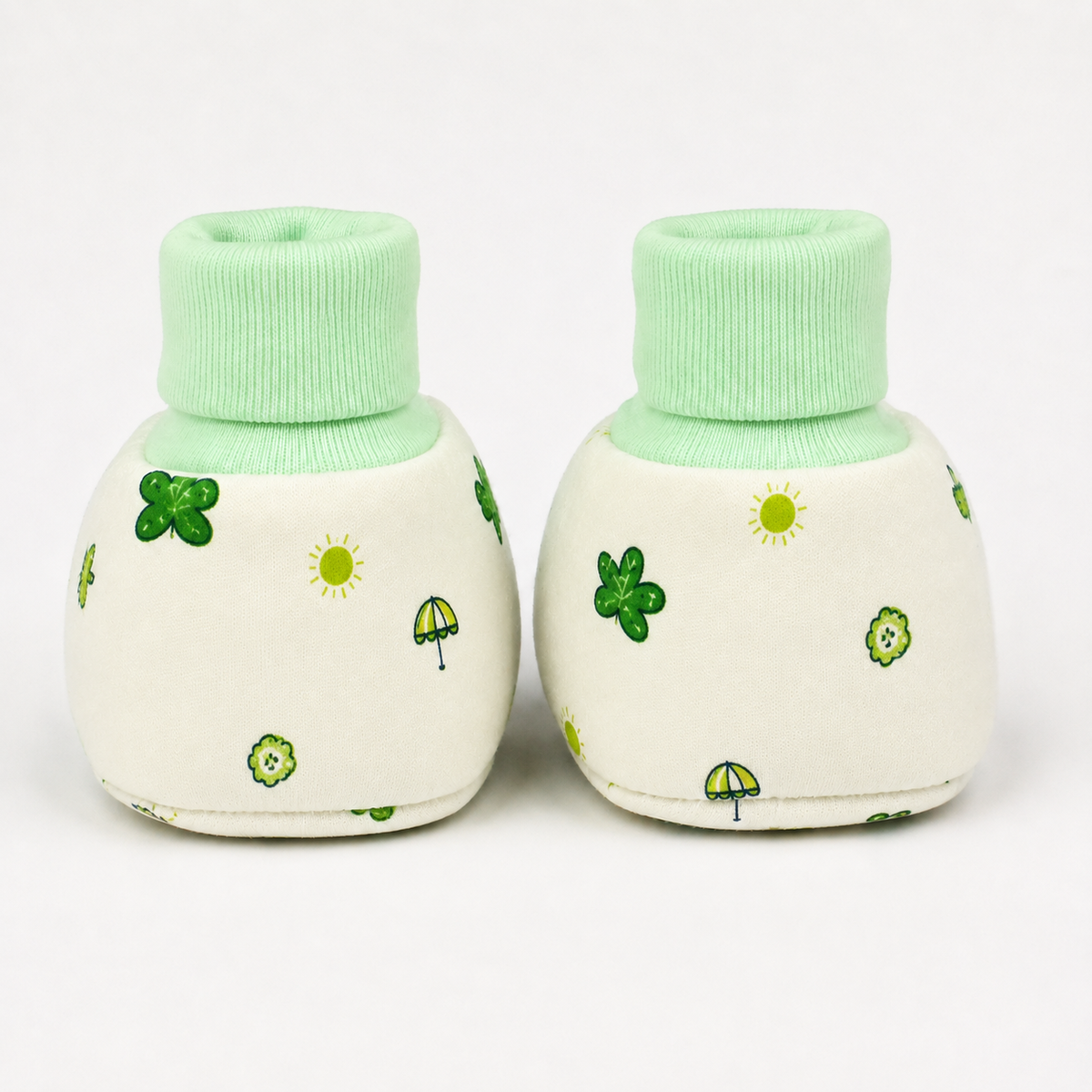 BABY GIFT BOOTIES THAI PRINTED GREEN