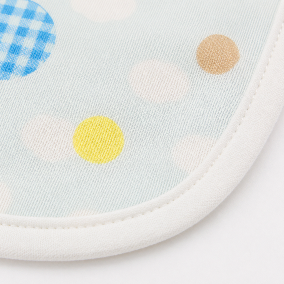 BABY PLASTIC BIB BUTTON TEDDY BEAR SKY BLUE