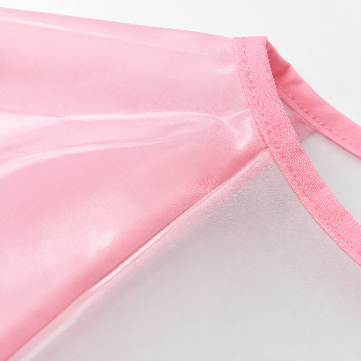 BABY PLASTIC SHIRT BIB PINK