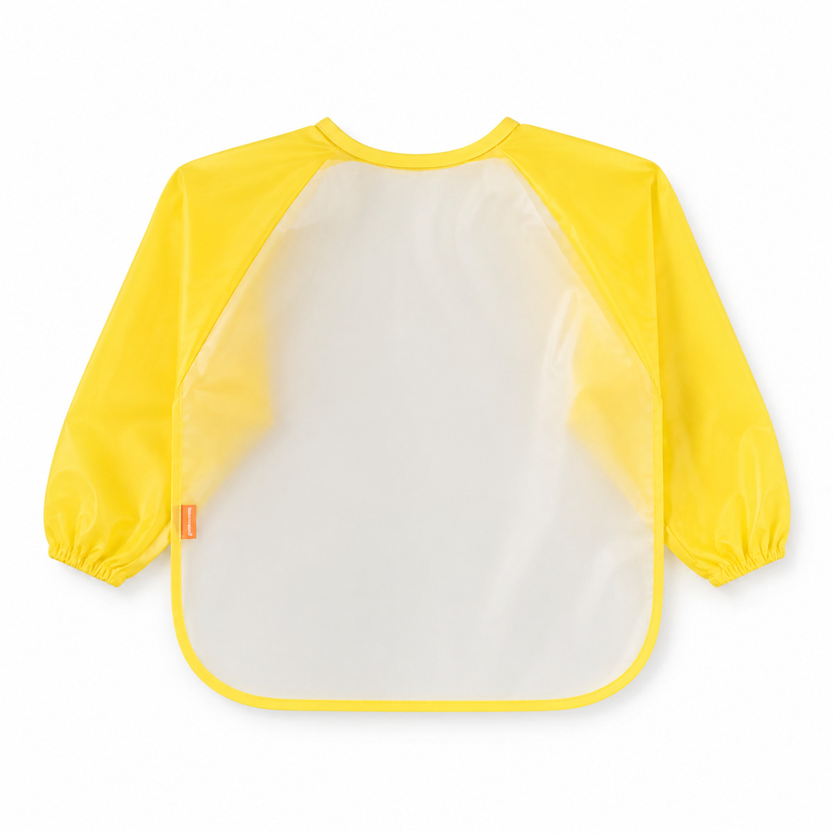 BABY PLASTIC SHIRT BIB YELLOW