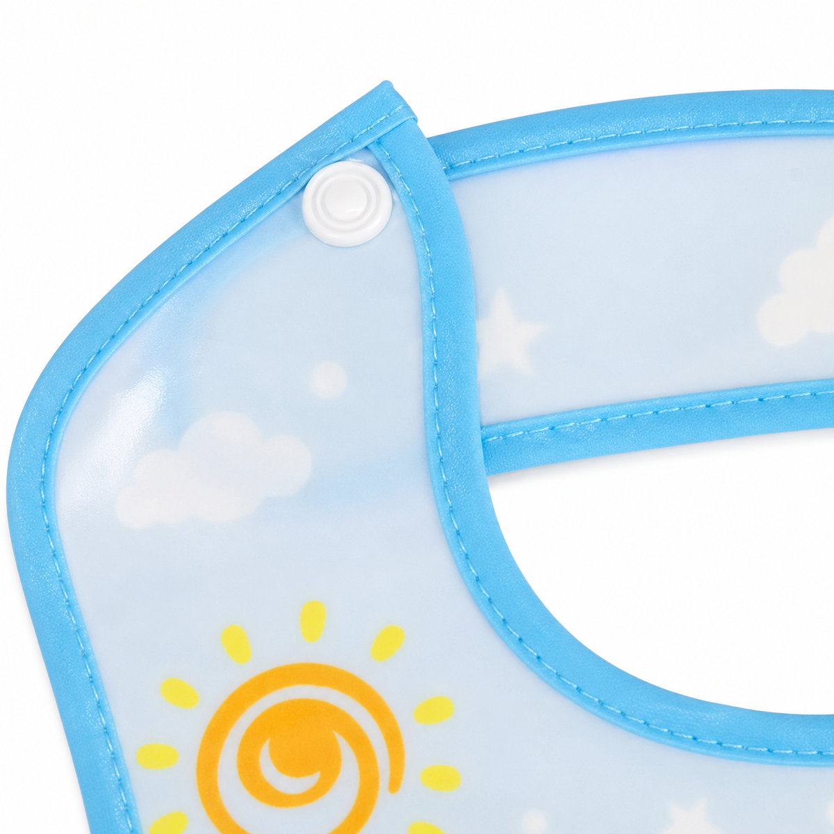 BABY POCKET BIB BEAR BLUE
