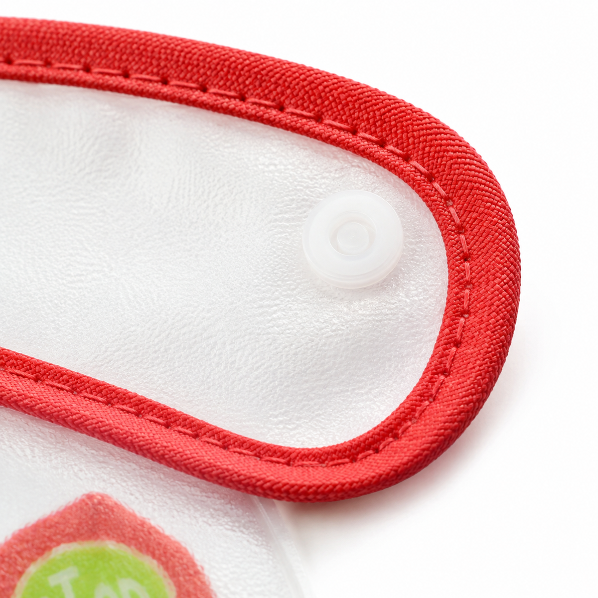 BABY POCKET BIB CAR RED