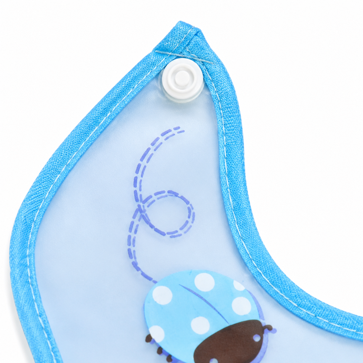 BABY POCKET BIB FISH BLUE