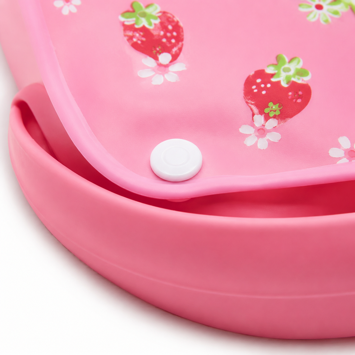 BABY POCKET BIB STRAWBERRY PINK