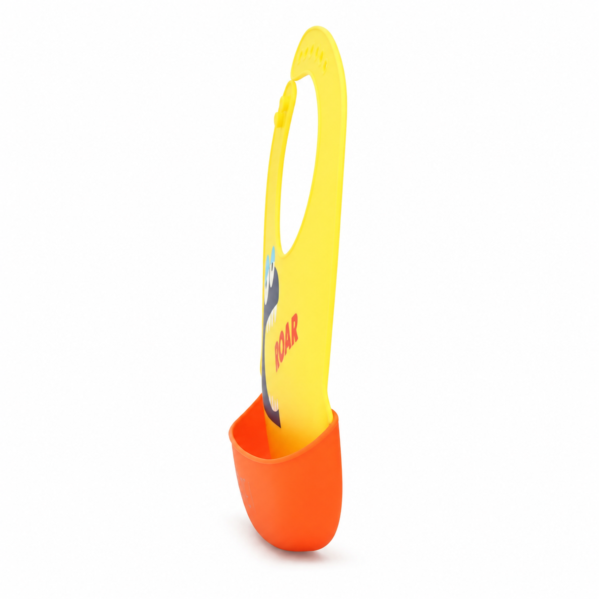 BABY SILICONE BIB FEED ME YELLOW