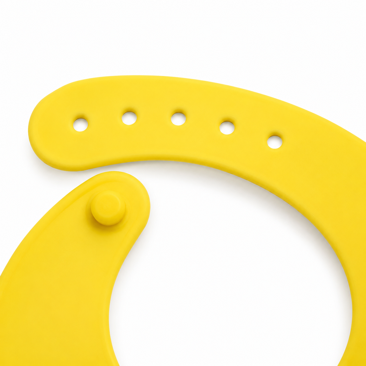 BABY SILICONE BIB FEED ME YELLOW