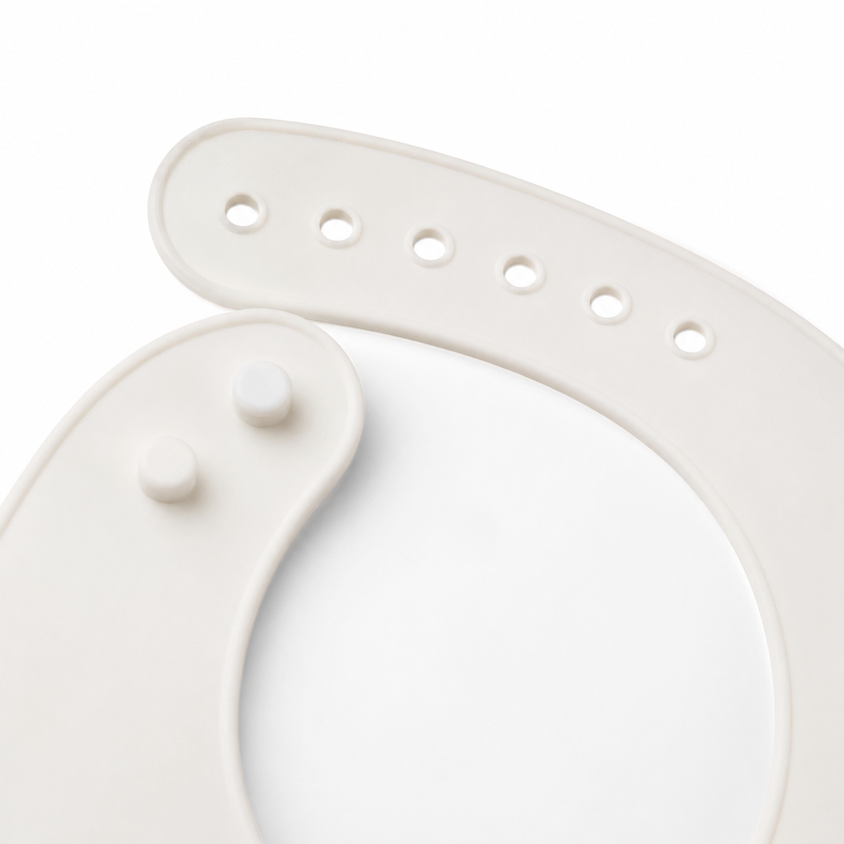 BABY SILICONE BIB FRIDAY WHITE
