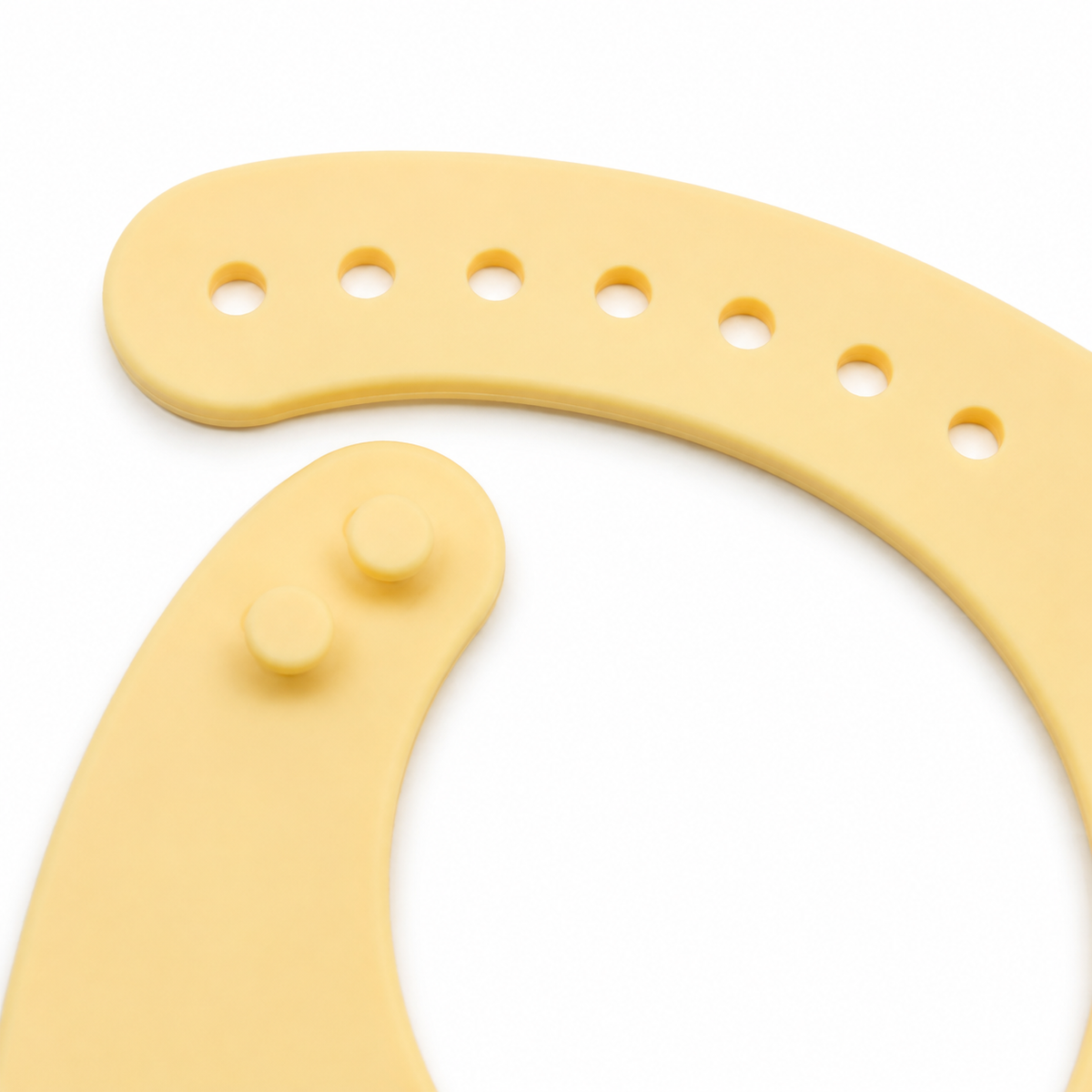 BABY SILICONE BIB MONDAY PEACH