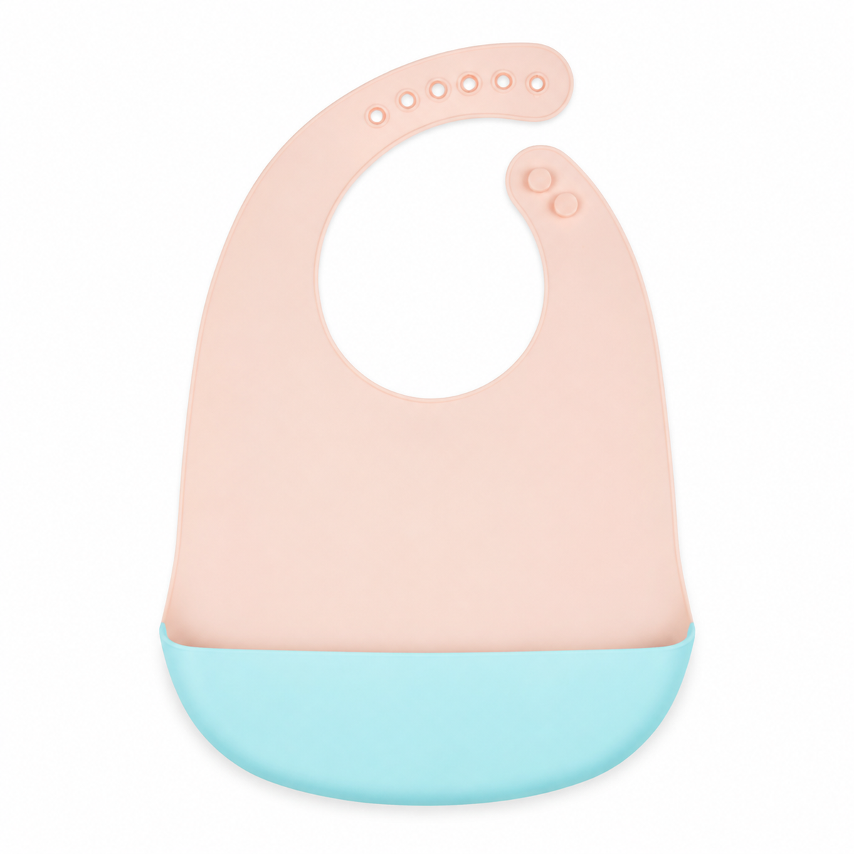 BABY SILICONE BIB SATURDAY PINK