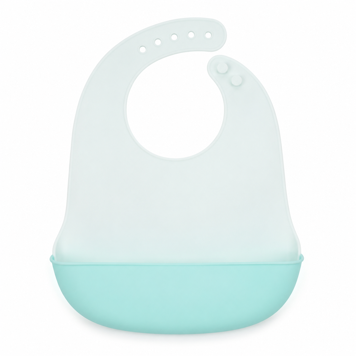 BABY SILICONE BIB TUESDAY GREEN