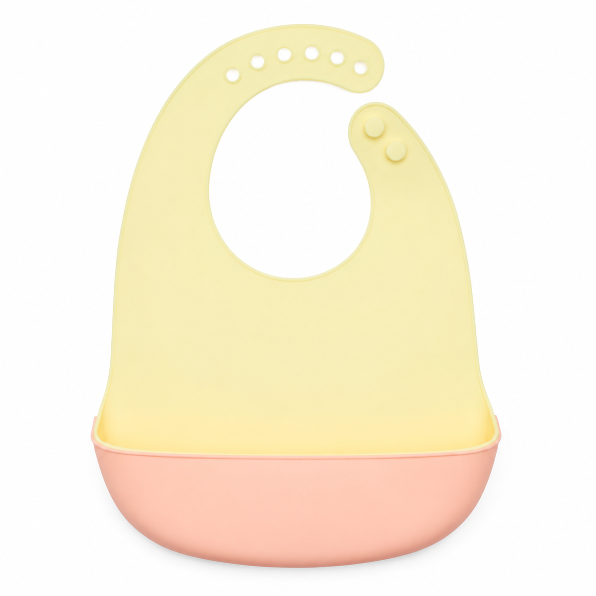 BABY SILICONE BIB TUESDAY YELLOW
