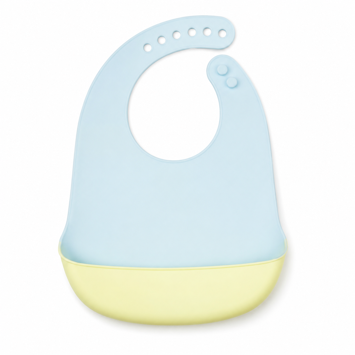 BABY SILICONE BIB WEDNESDAY BLUE