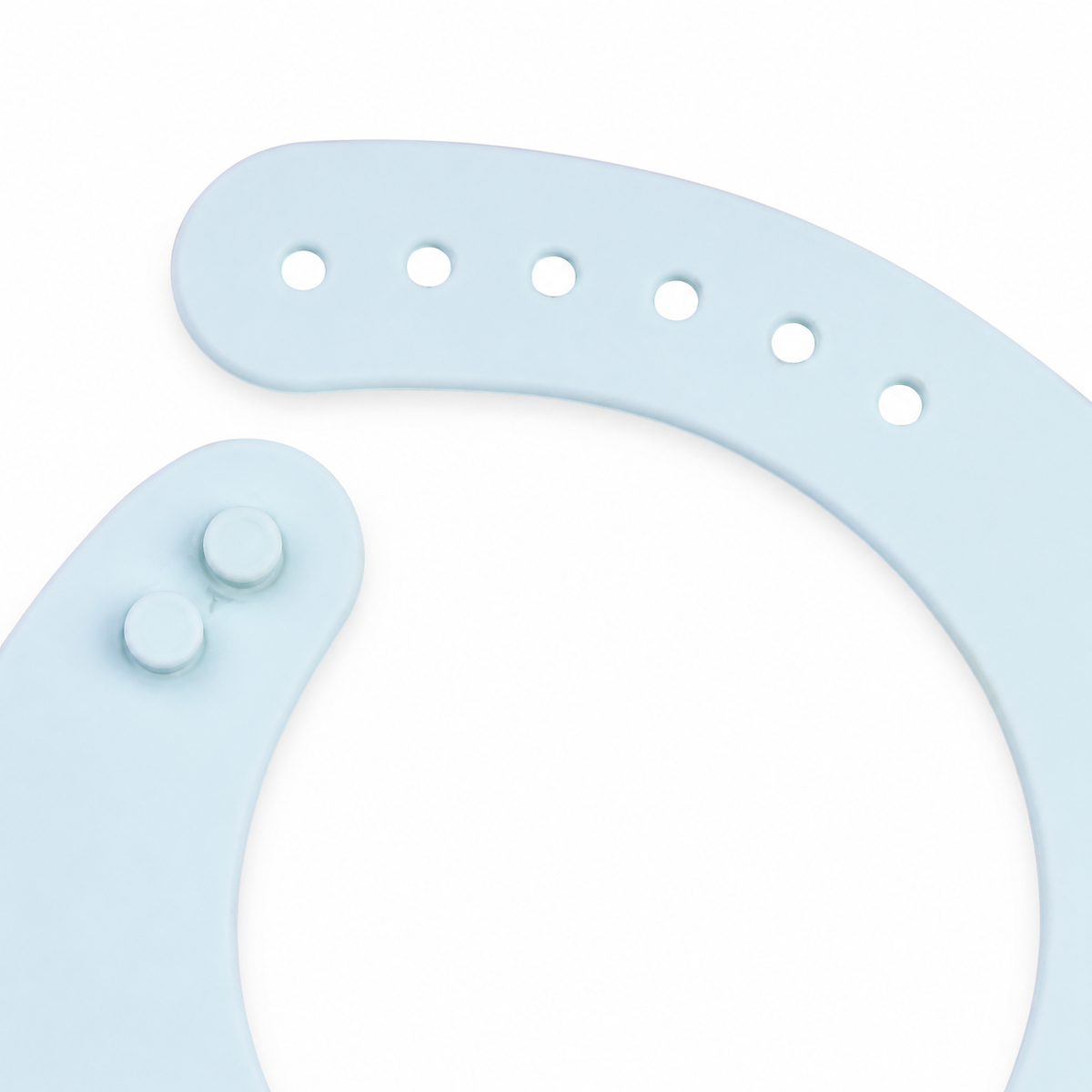 BABY SILICONE BIB WEDNESDAY BLUE