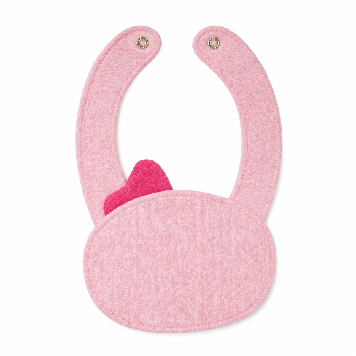 CHINA BABY BIB VELVET BEE PINK