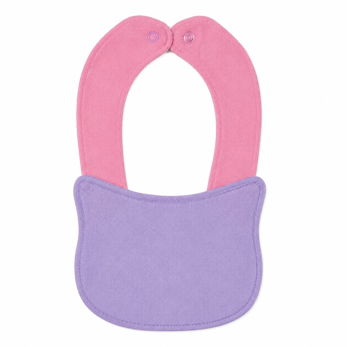 CHINA BABY BIB VELVET CAT PINK