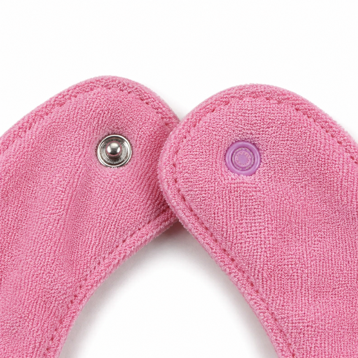 CHINA BABY BIB VELVET CAT PINK