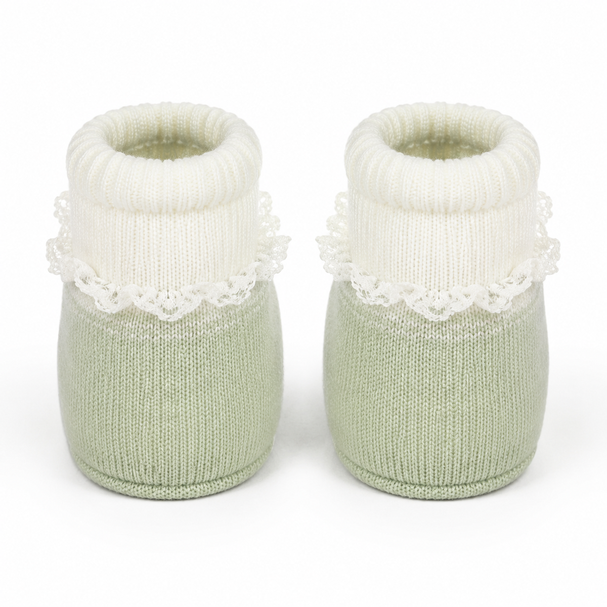 BABY BOOTIES FANCY LIGHT GREEN