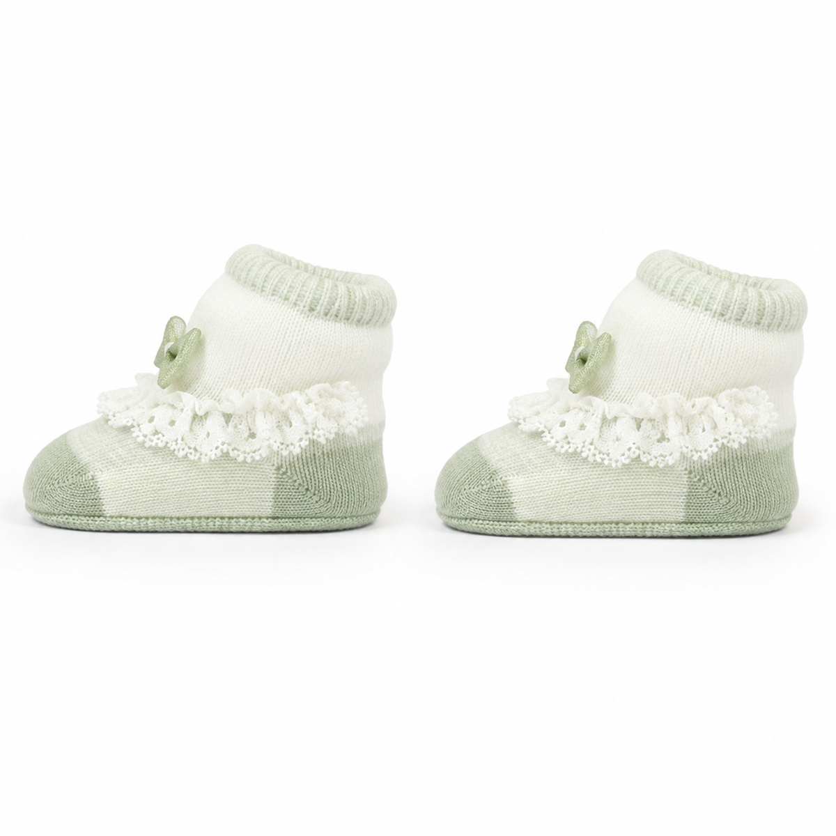 BABY BOOTIES FANCY LIGHT GREEN