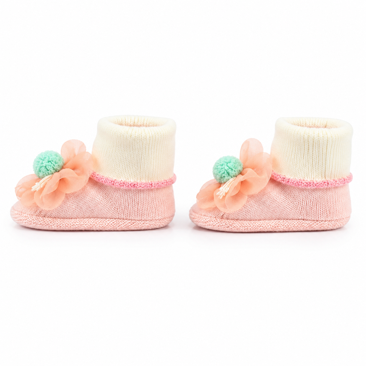 BABY BOOTIES FANCY LIGHT ORANGE