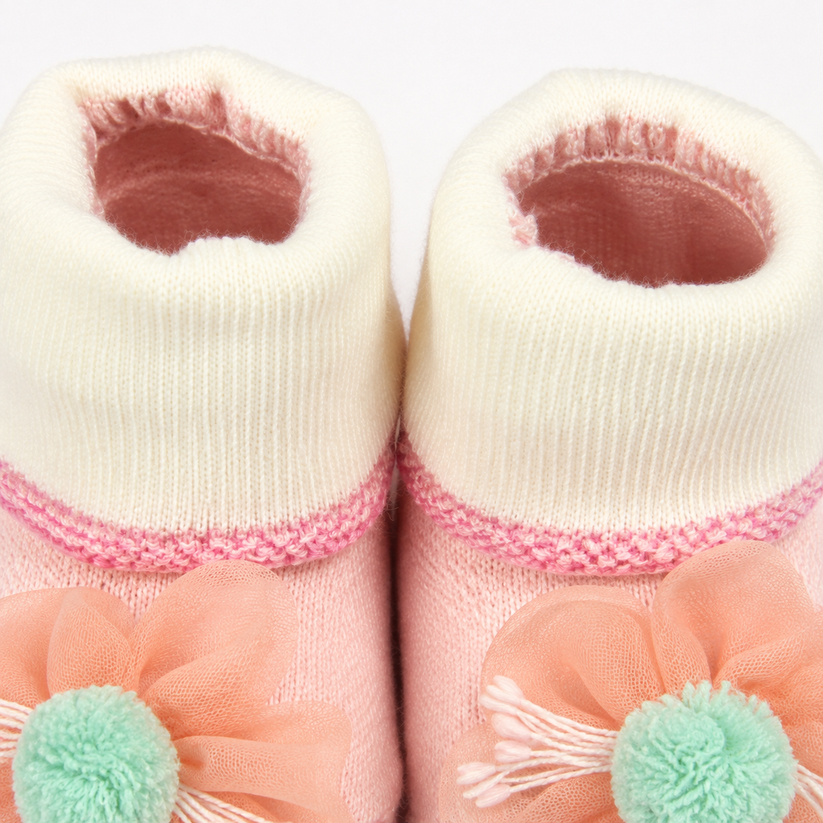 BABY BOOTIES FANCY LIGHT ORANGE