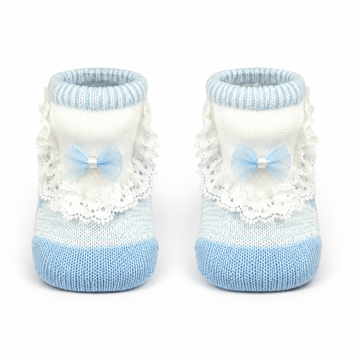 BABY BOOTIES FANCY SKY BLUE