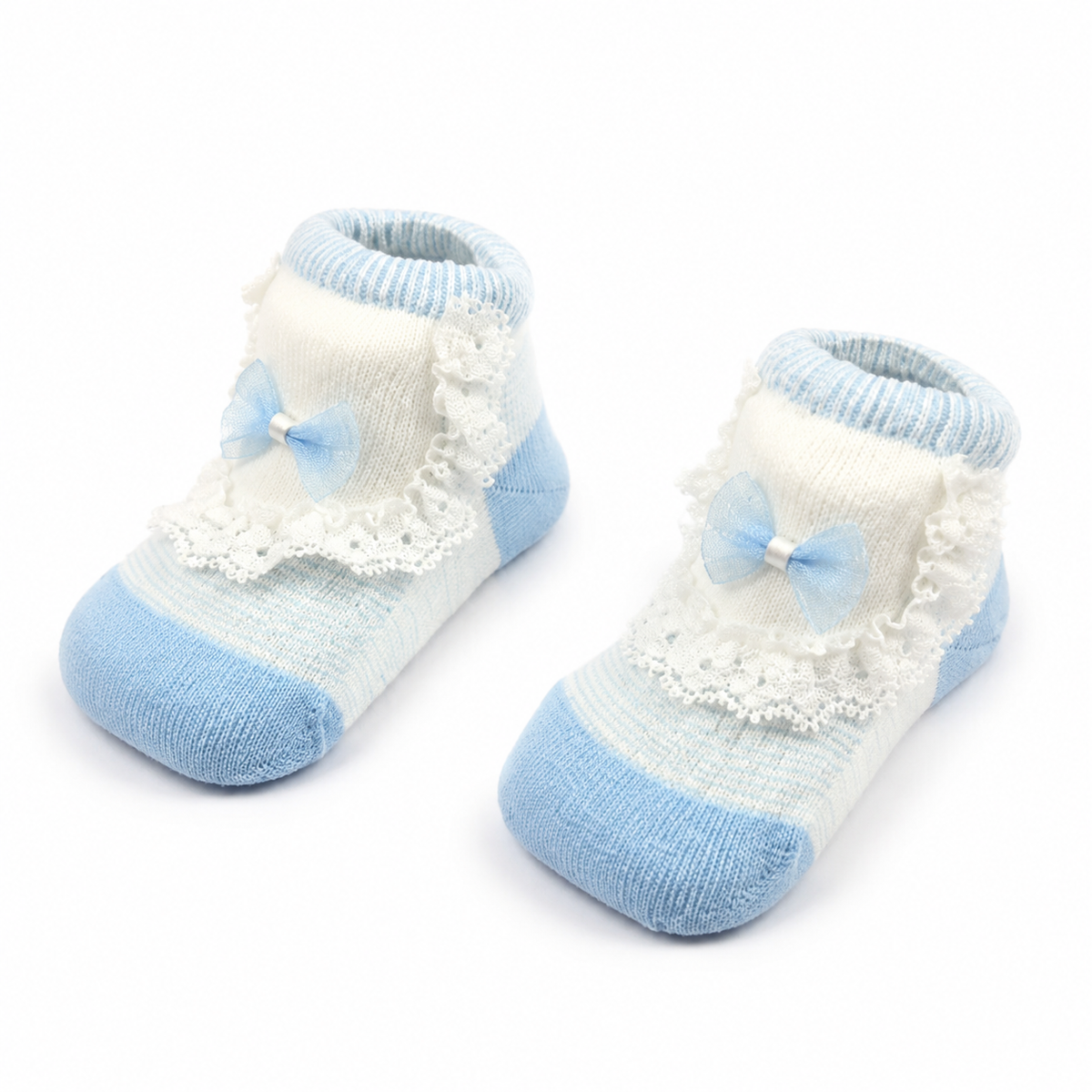 BABY BOOTIES FANCY SKY BLUE