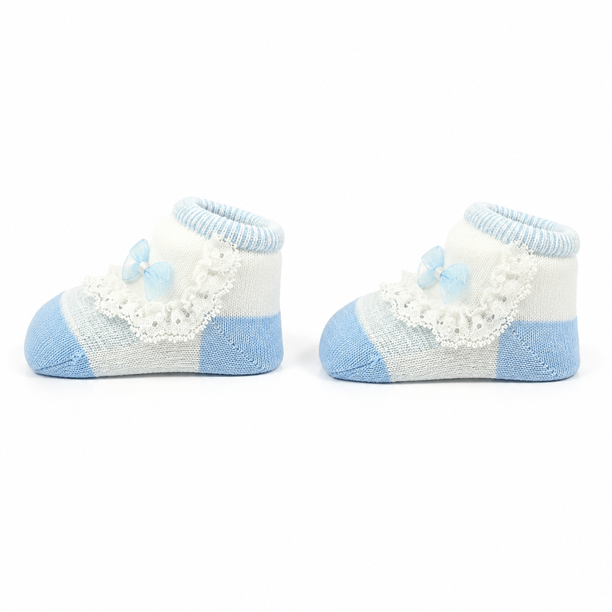 BABY BOOTIES FANCY SKY BLUE