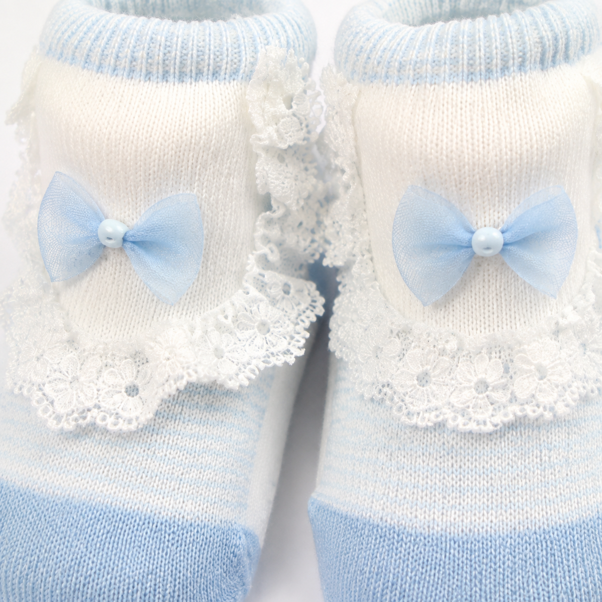 BABY BOOTIES FANCY SKY BLUE