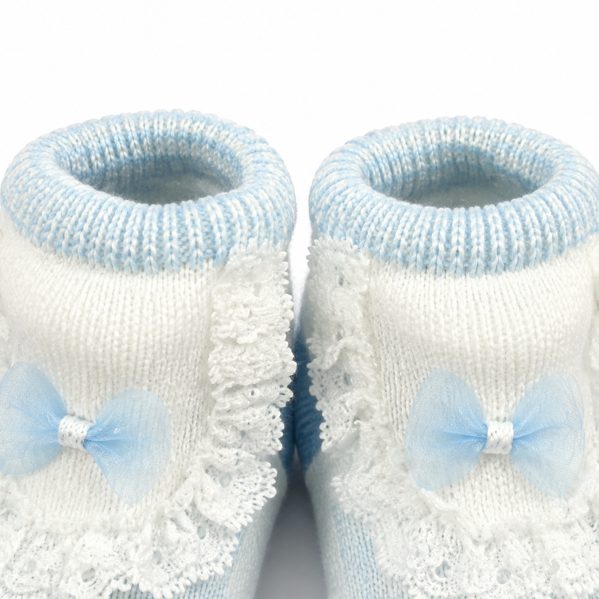 BABY BOOTIES FANCY SKY BLUE