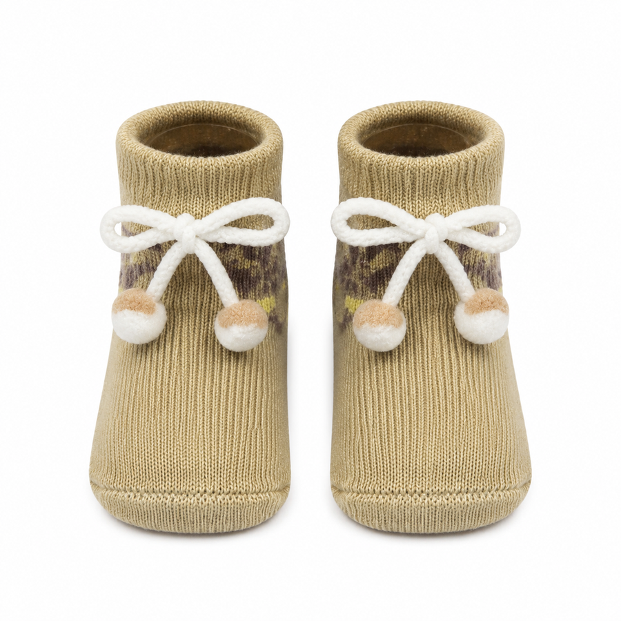 BABY BOOTIES LIGHT BROWN SUNNY BABY